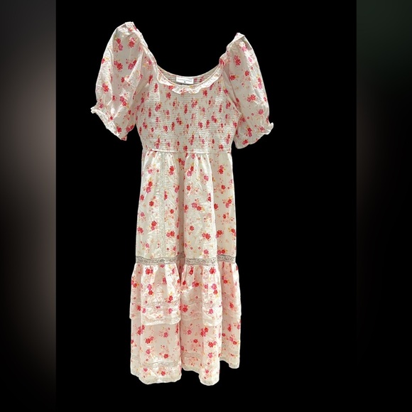 Love Shack Fancy x Target Cosette puff sleeve floral dress Size Small - Picture 5 of 14